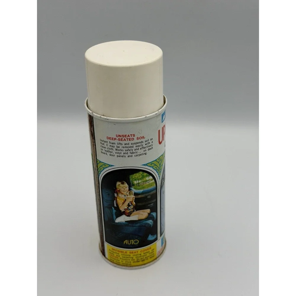 Vtg Turtle Wax Upholstery Cleaner T-250 1970s Auto Garage Can Approx 60% Full